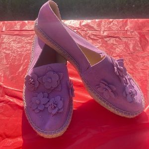 🎉1 HOUR SALE 🎉NEW Talbots espadrilles size 9 Lavender Purple